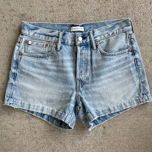 AE77classic denim American Eagle dad shorts high waisted jean shorts